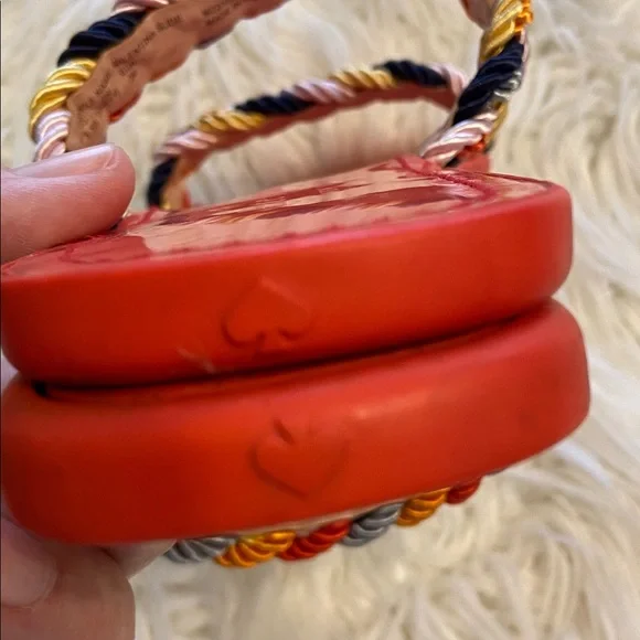 Kate Spade Red and Gray Braided Strap sandals size 8.5 excellent condition - Picture 7 of 12
